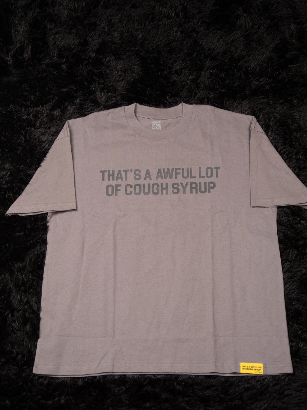 Awful Lot Of Cough Syrup T-Shirt ‘Grey’
