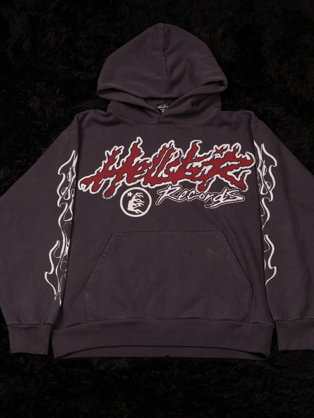 Hellstar Records Tour Hoodie ‘Faded Black’