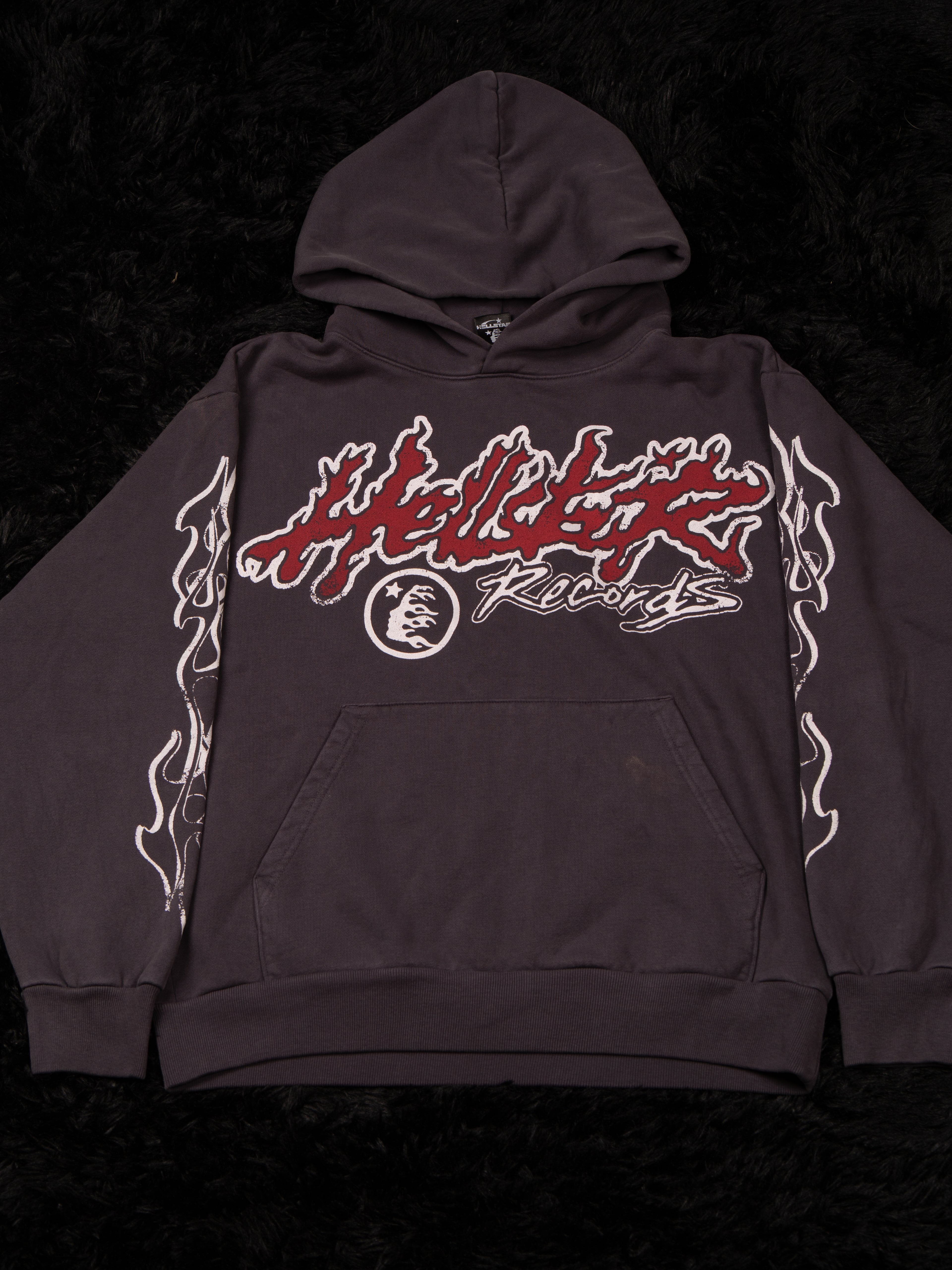 Hellstar Records Tour Hoodie ‘Faded Black’